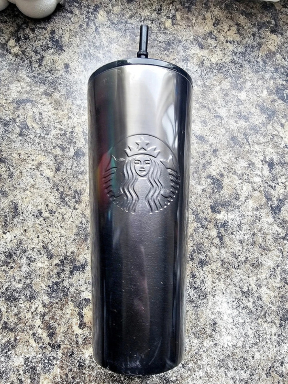 Starbucks Stainless Steel Tumbler in Black & Silver